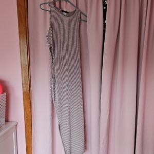 Caution To The Wind Striped Midi Dress